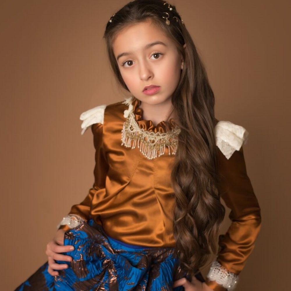 Metallic Copper Blouse